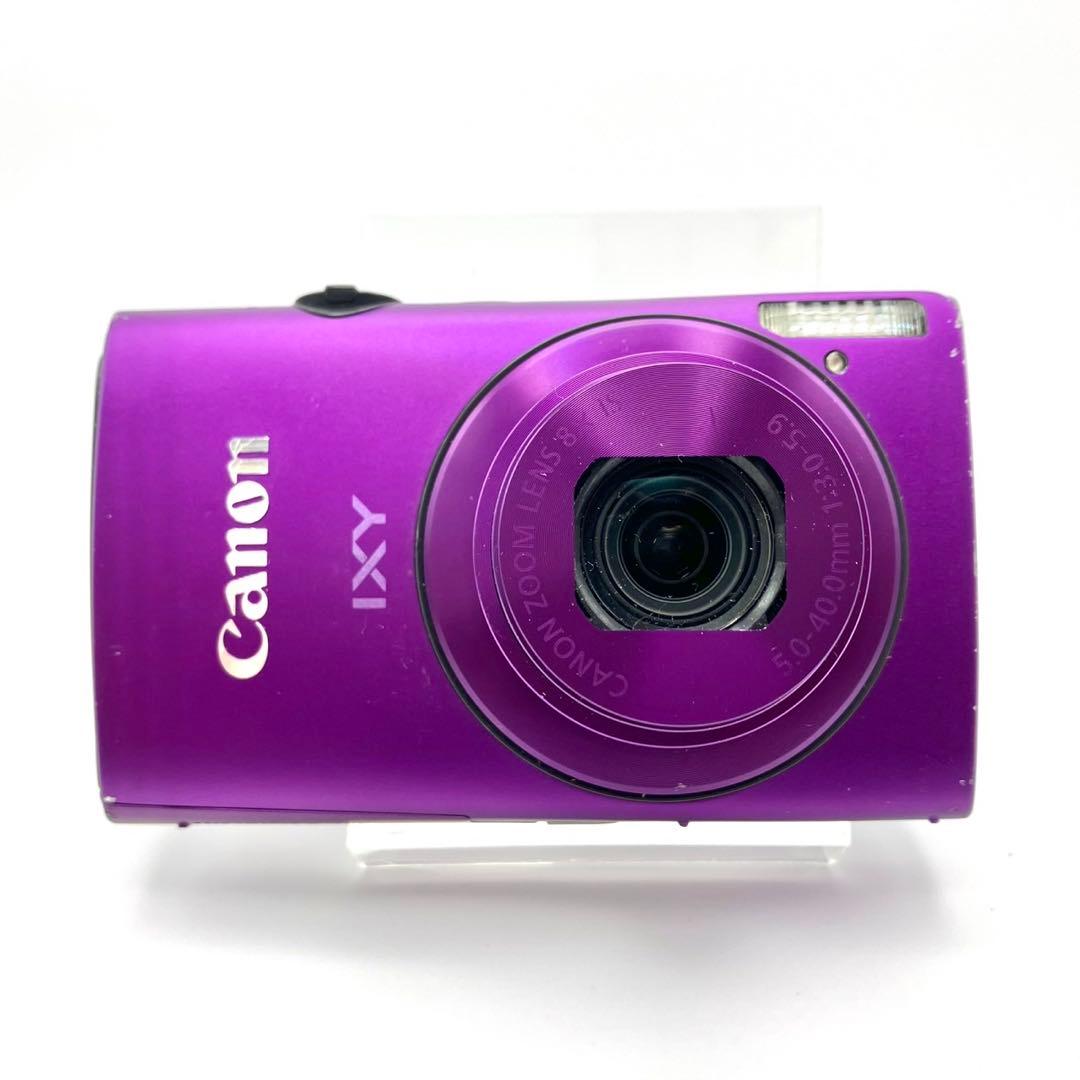 【動作品】Canon IXY 600F パープル コンデジ デジカメ 充電器付