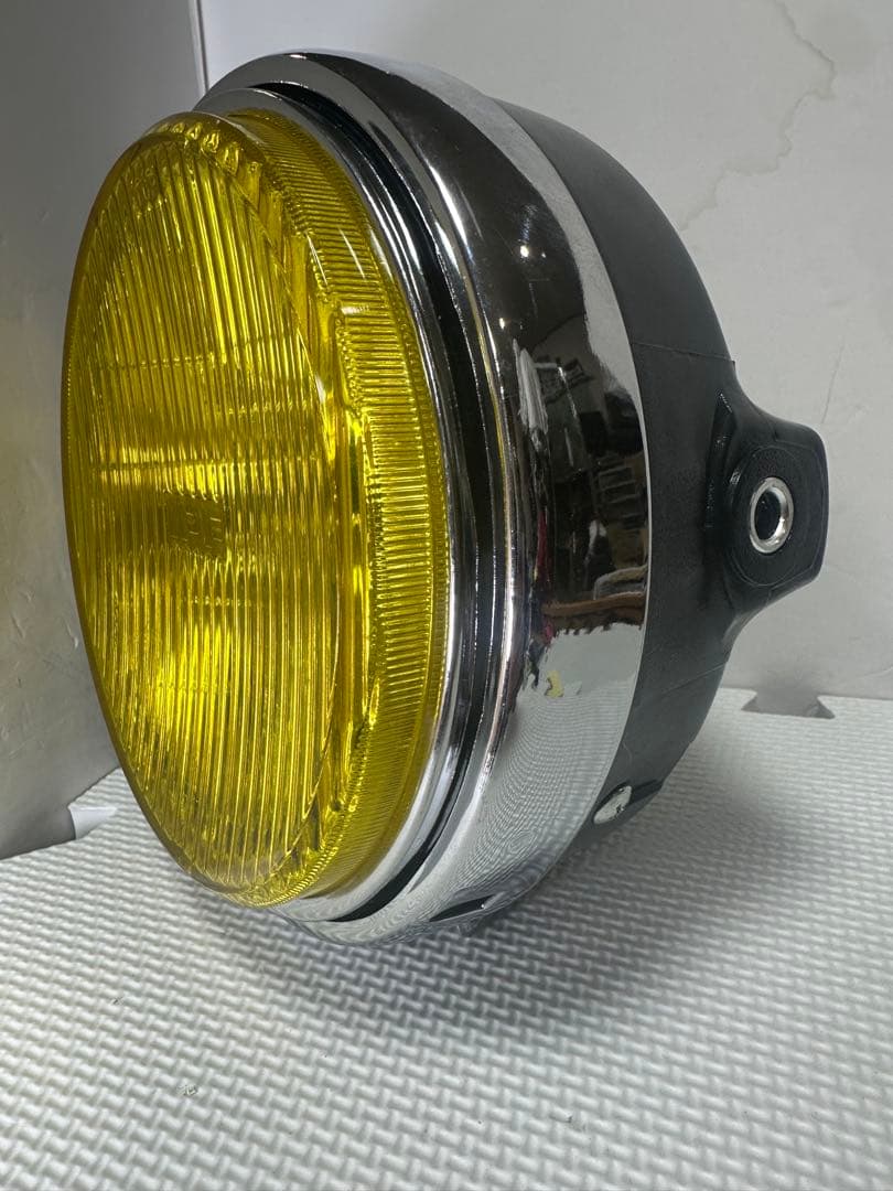 当時物IPF凹みレンズ付きヘッドライトASSY/イエローレンズ