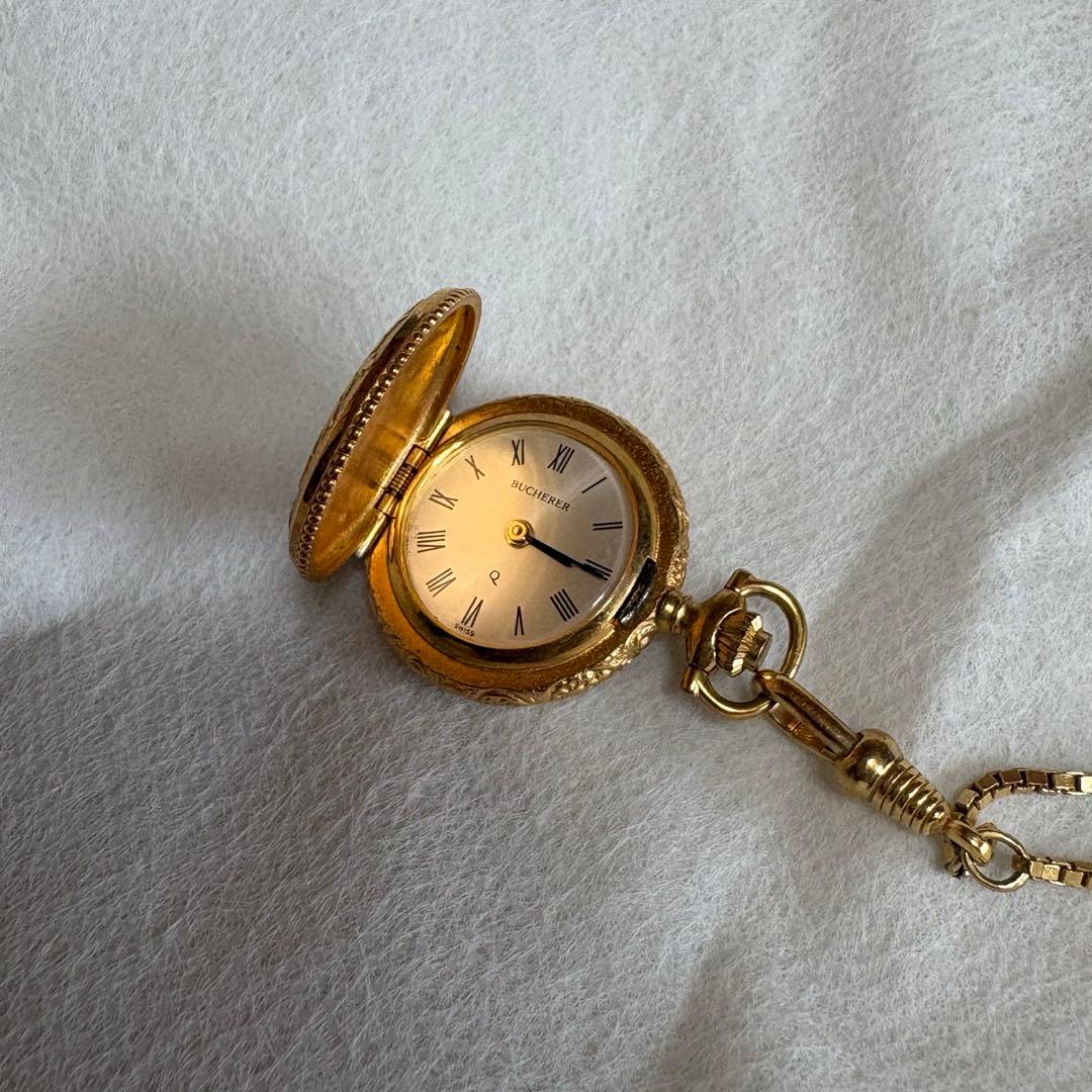 BUCHERER ブッフェラー 懐中時計 アンティーク ペンダントウォッチ