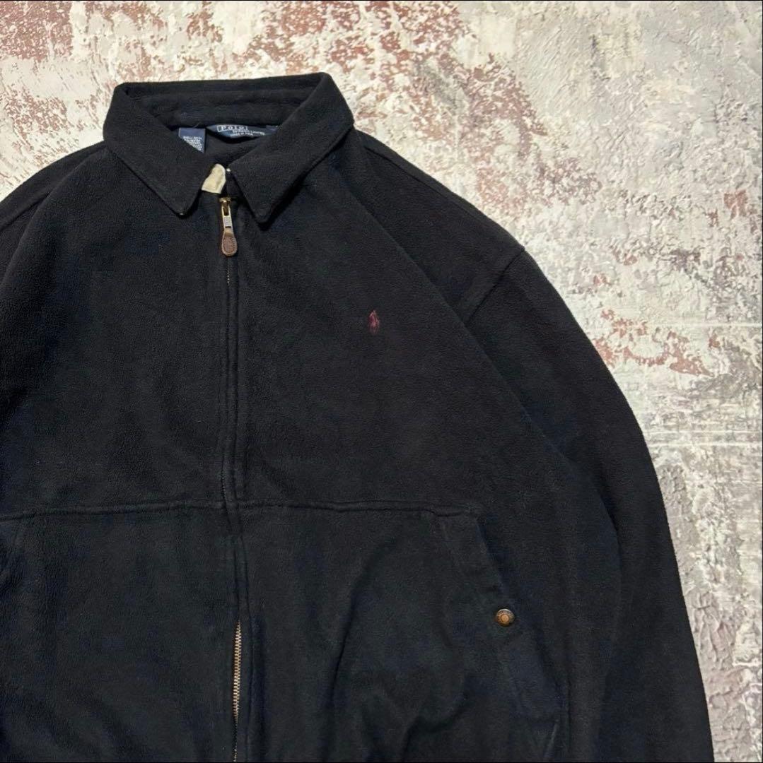 フリース 80s- USA製 ラルフローレン スウィングトップ ドリズラー XL