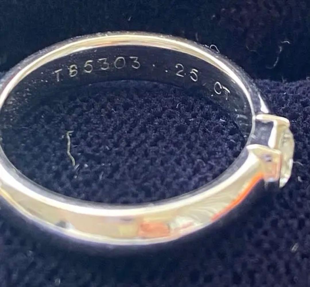 ティファニー　ダイヤモンドリング　0.25カラット　PT900 箱　袋付き