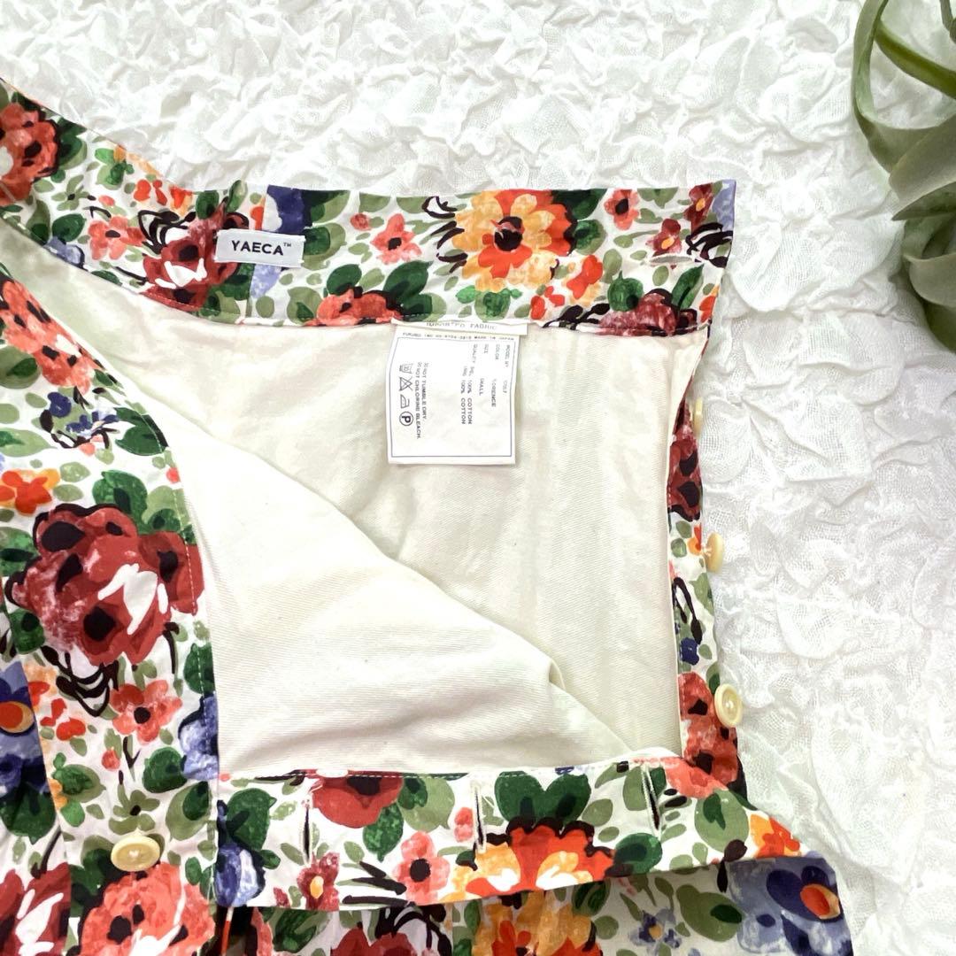 YAECA ヤエカ　リバティ タック キュロット　フローレンス　花柄　S　日本製