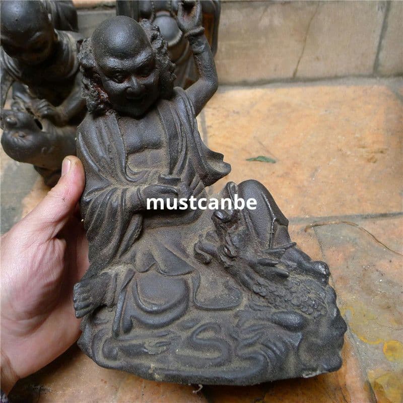 鉄製 仏像 十八羅漢像 茶室 博古架 仏堂 工芸品 置物