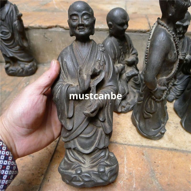 鉄製 仏像 十八羅漢像 茶室 博古架 仏堂 工芸品 置物