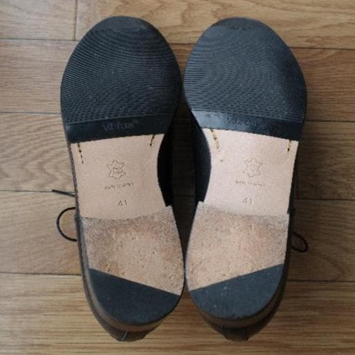 PADRONE パドローネ プレーントゥシューズ 黒 41