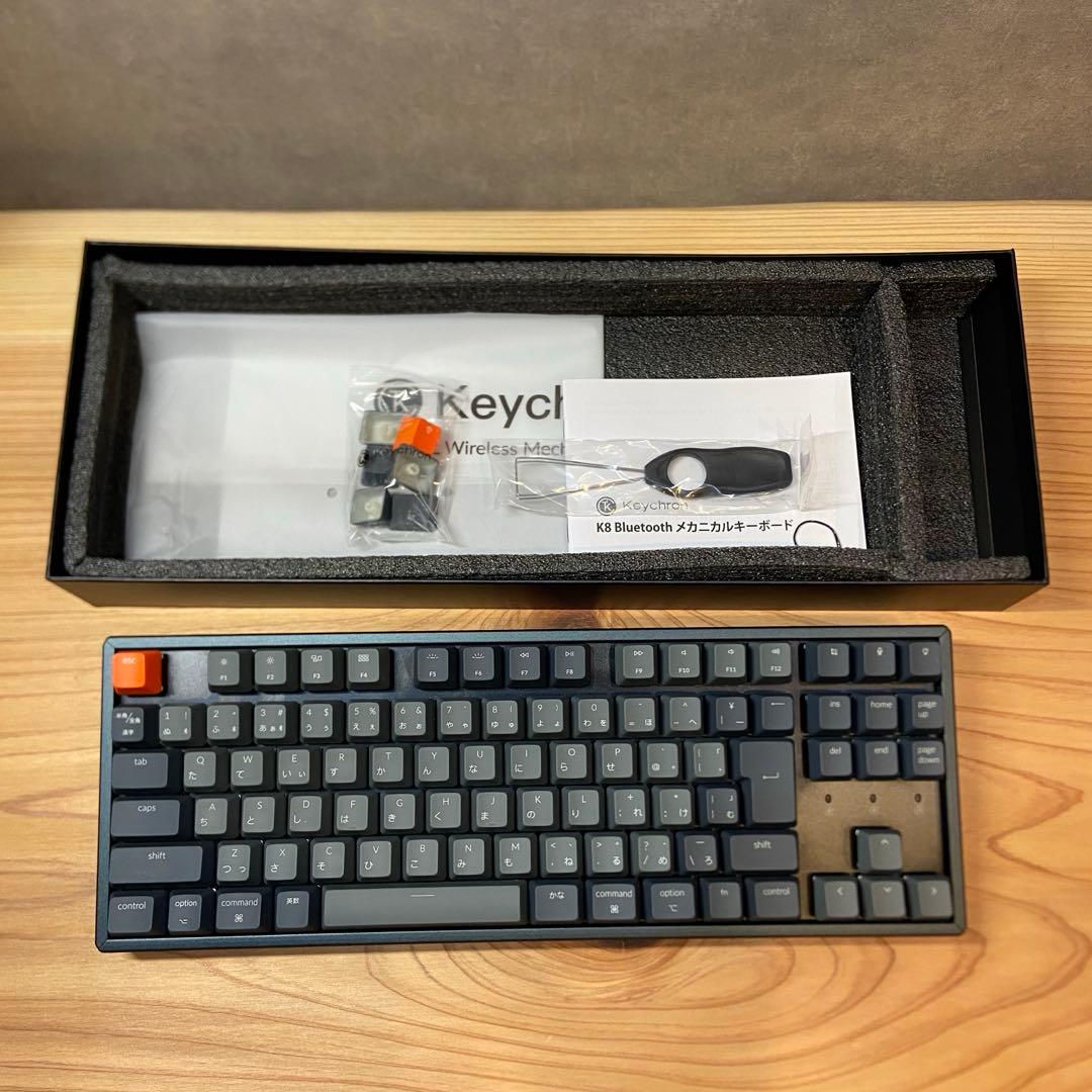 【美品】Keychron K8 赤軸 日本語配列 キーボード 本体