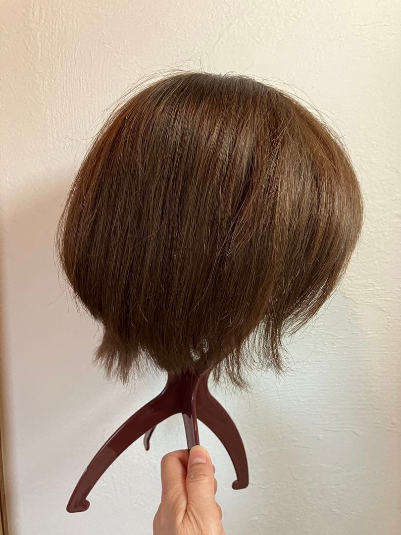 百合子ウィッグ 医療用ウィッグ 人毛100% 人工肌タイプ