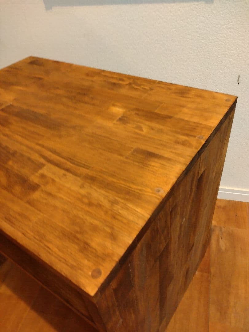 木製　ハンドメイド　オーダー　コの字　ワトコオイル　棚　シェルフ　ラック　水槽台