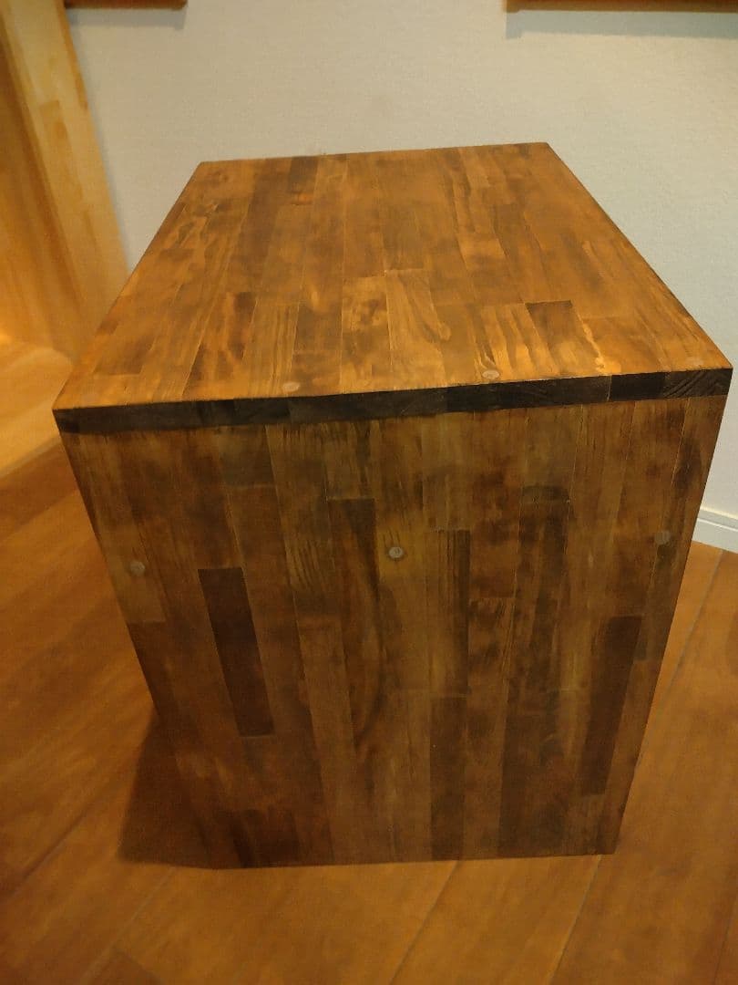 木製　ハンドメイド　オーダー　コの字　ワトコオイル　棚　シェルフ　ラック　水槽台