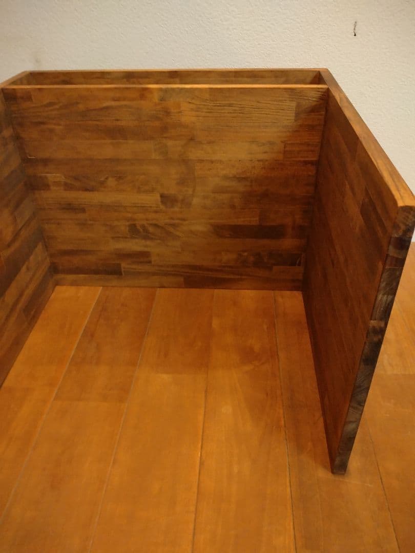 木製　ハンドメイド　オーダー　コの字　ワトコオイル　棚　シェルフ　ラック　水槽台