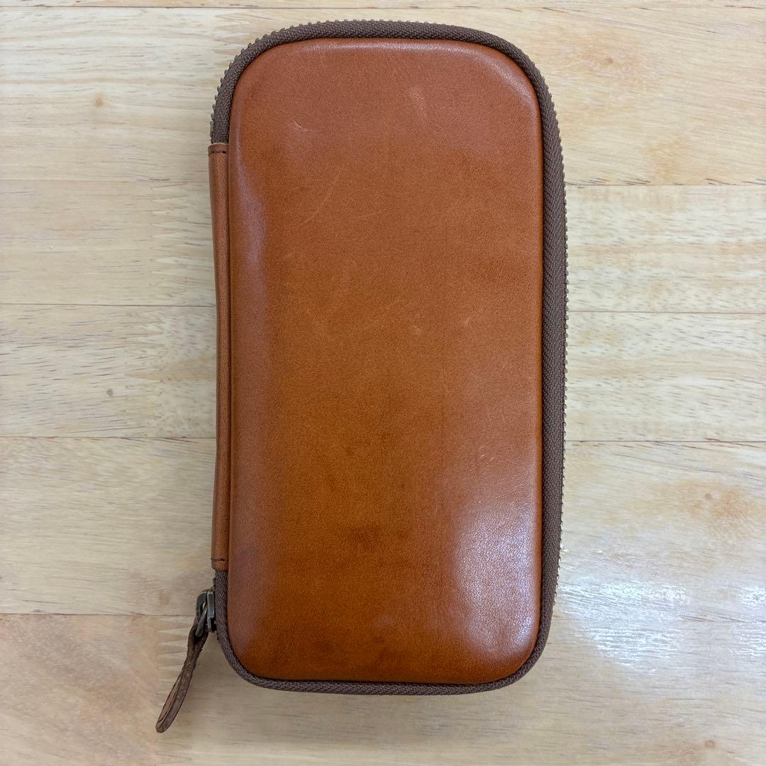 &Liebe アンドリーベ ジップペンケース スムースブラウン