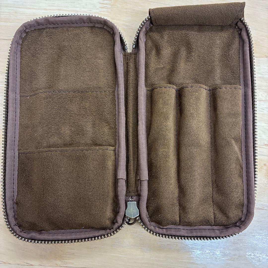 &Liebe アンドリーベ ジップペンケース スムースブラウン