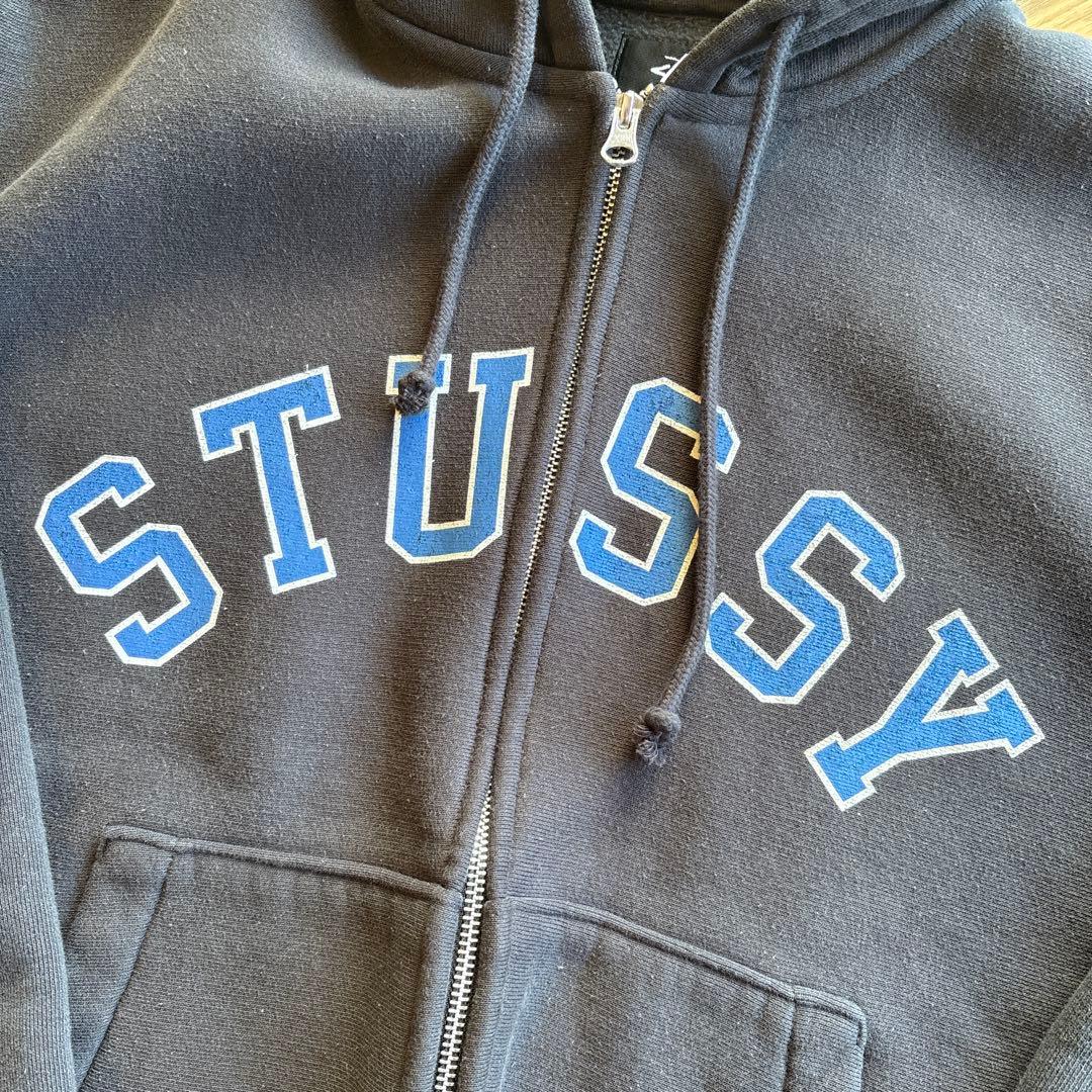 トップス Stussy 2024 AW FADED GRAPHIC ZIP HOODIE