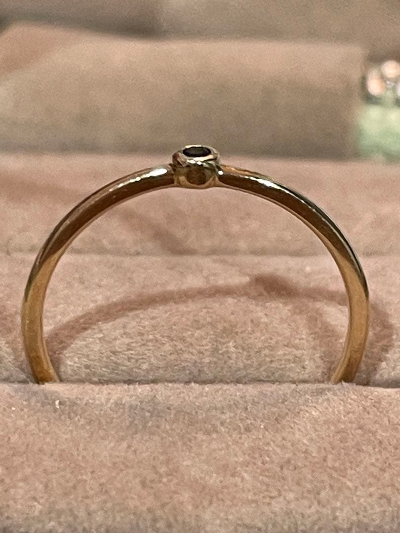 Jouete. K10ゴールド サファイアリング