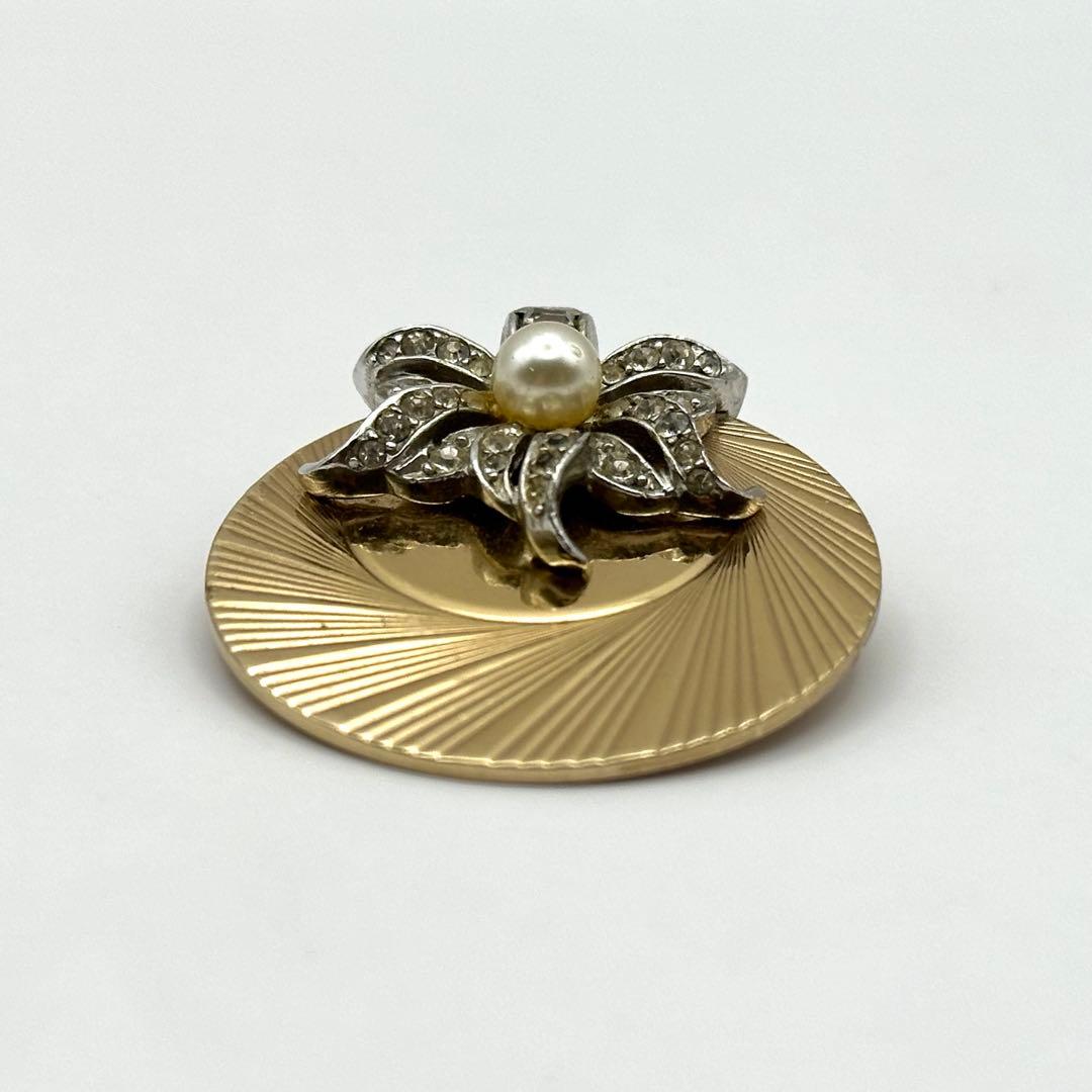 【希少】BOUCHER ブーシェ ブローチ フェイクパール ゴールド