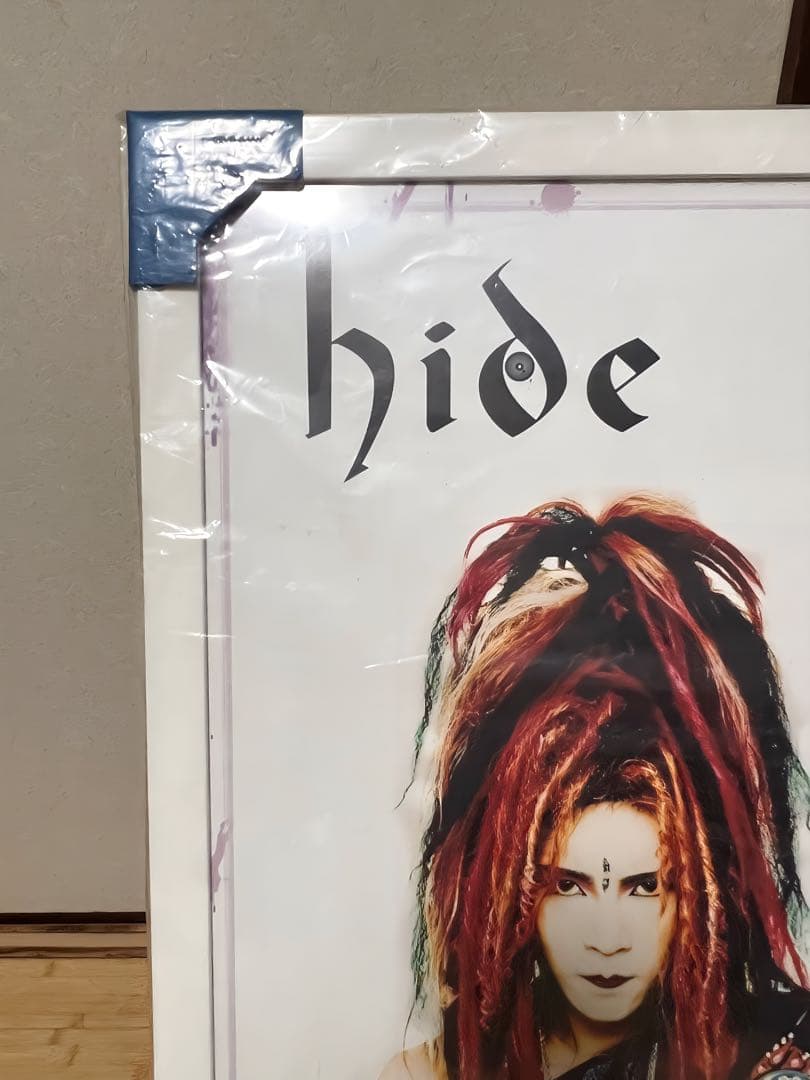 hide フェルナンデス　非売品ポスター　額縁付属