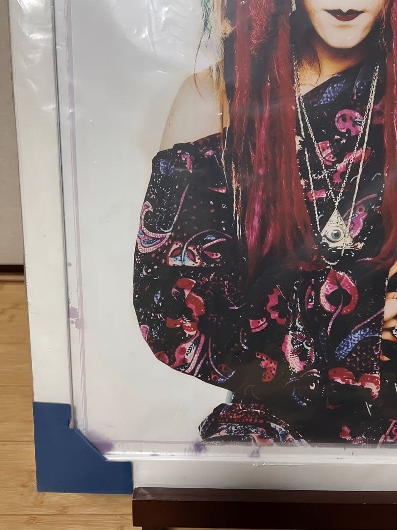 hide フェルナンデス　非売品ポスター　額縁付属