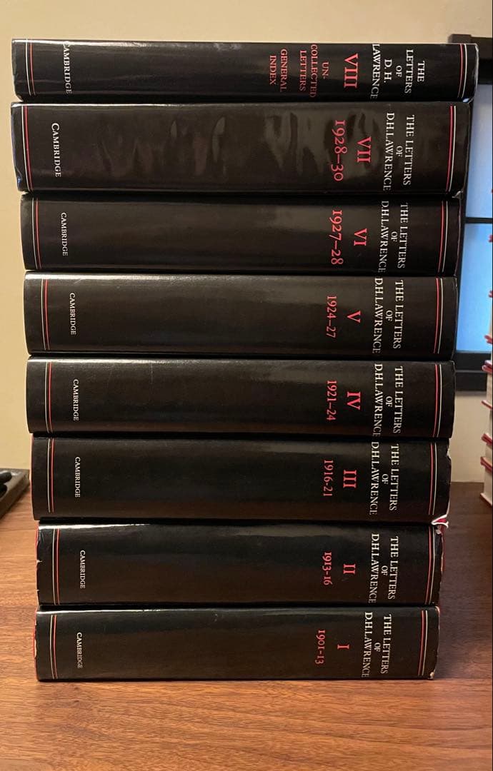 D. H. Lawrence 書簡8巻・全集28巻