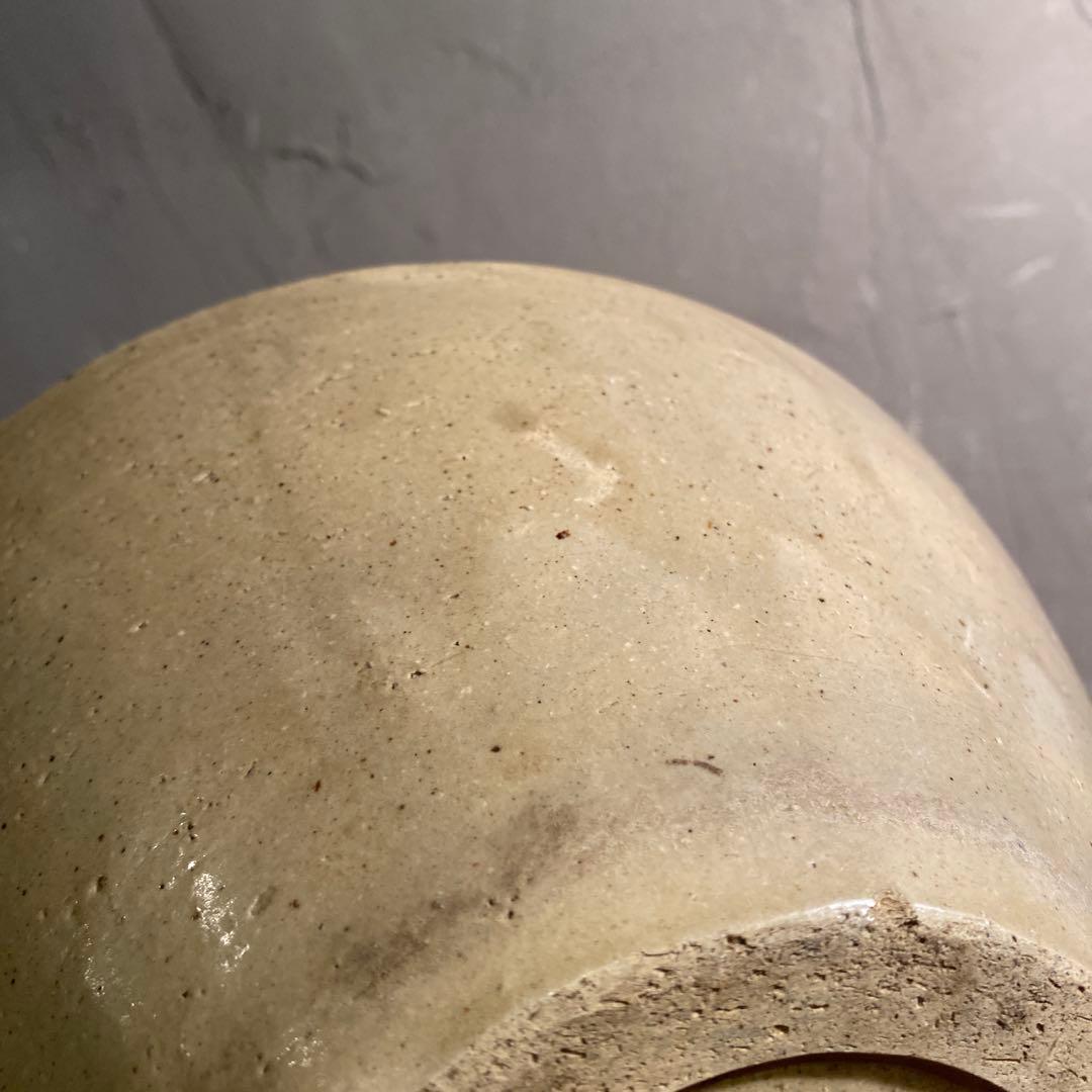 時代物 通い徳利 飛び鉋 大壺 骨董品 花入 酒器 花器 古道具