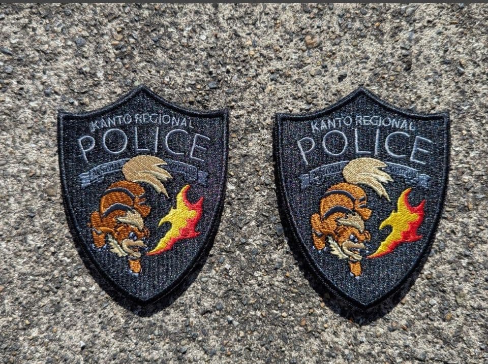 カントー地方POLICE エンブレムパッチ