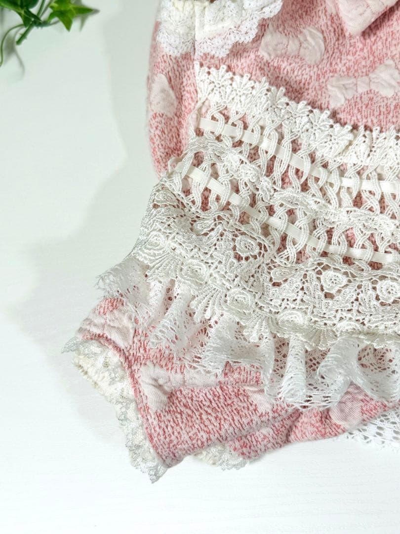 犬服ハンドメイド　リボンロンパ