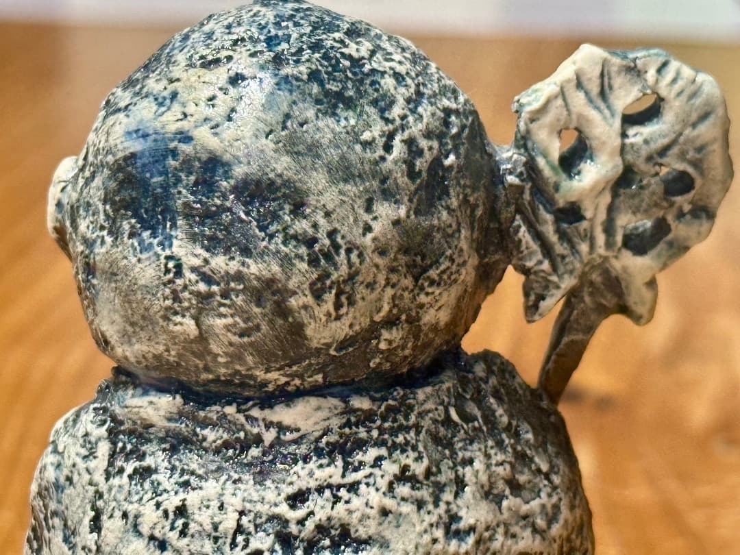 再値下げ　新品　清水焼　お地蔵さん　陶器　置物　勇三作　安心菩薩