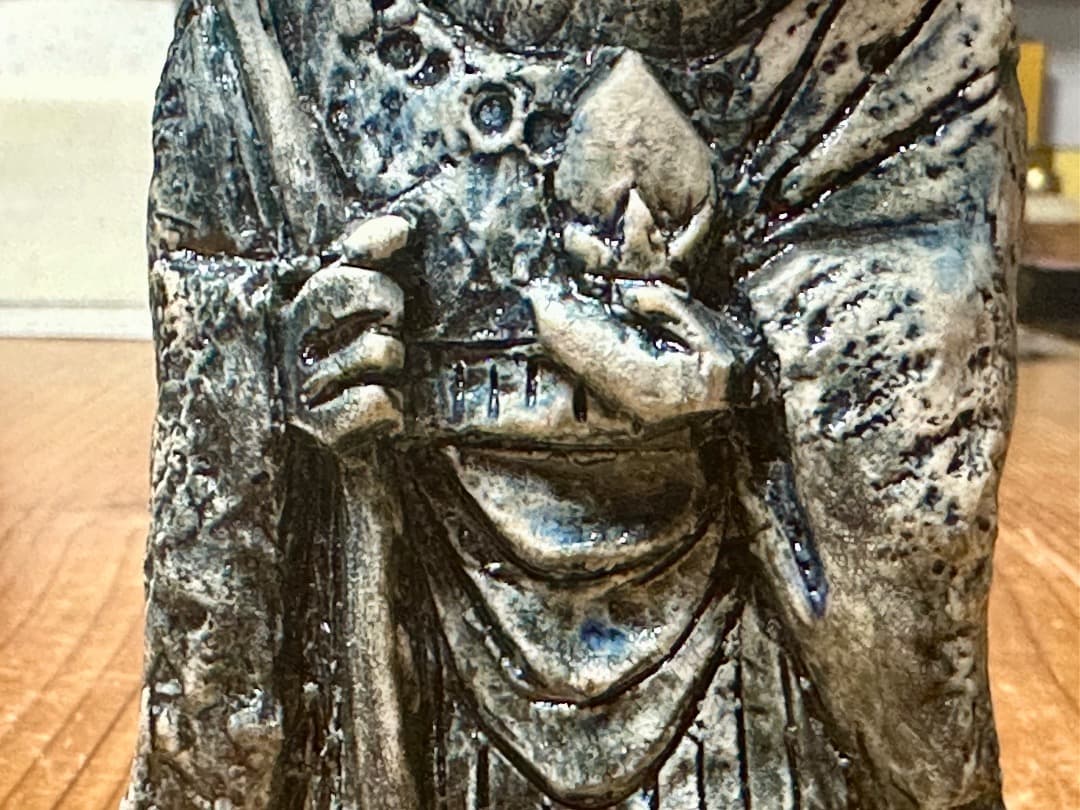 再値下げ　新品　清水焼　お地蔵さん　陶器　置物　勇三作　安心菩薩