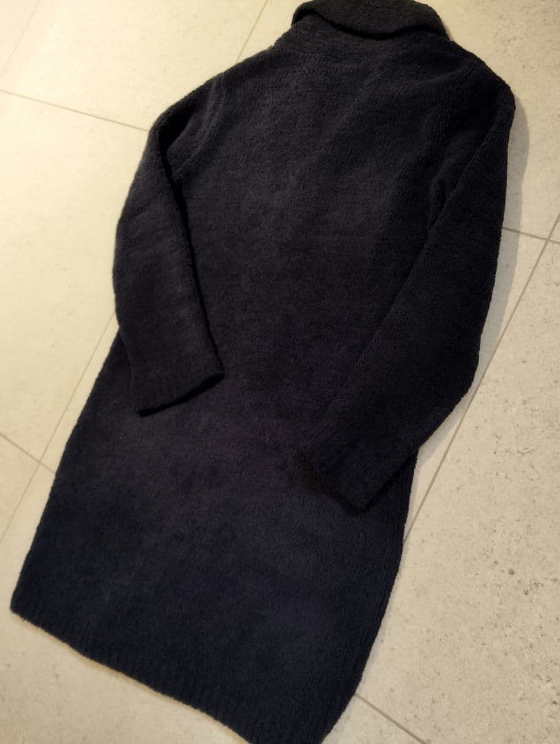 美品　【定価3万】カシウェア ロングカーディガン ネイビー