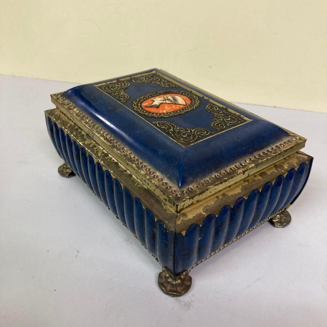 E-壁 【アンティーク】Bensons 貴婦人カメオ ジュエリーボックス 宝石箱