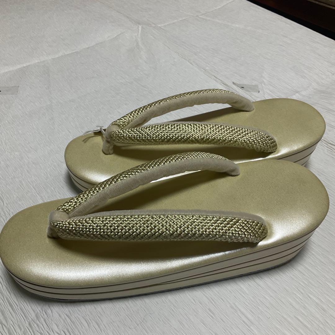 和想庵　高級礼装用　組ひも　金属糸　バック草履セット　美品　未使用