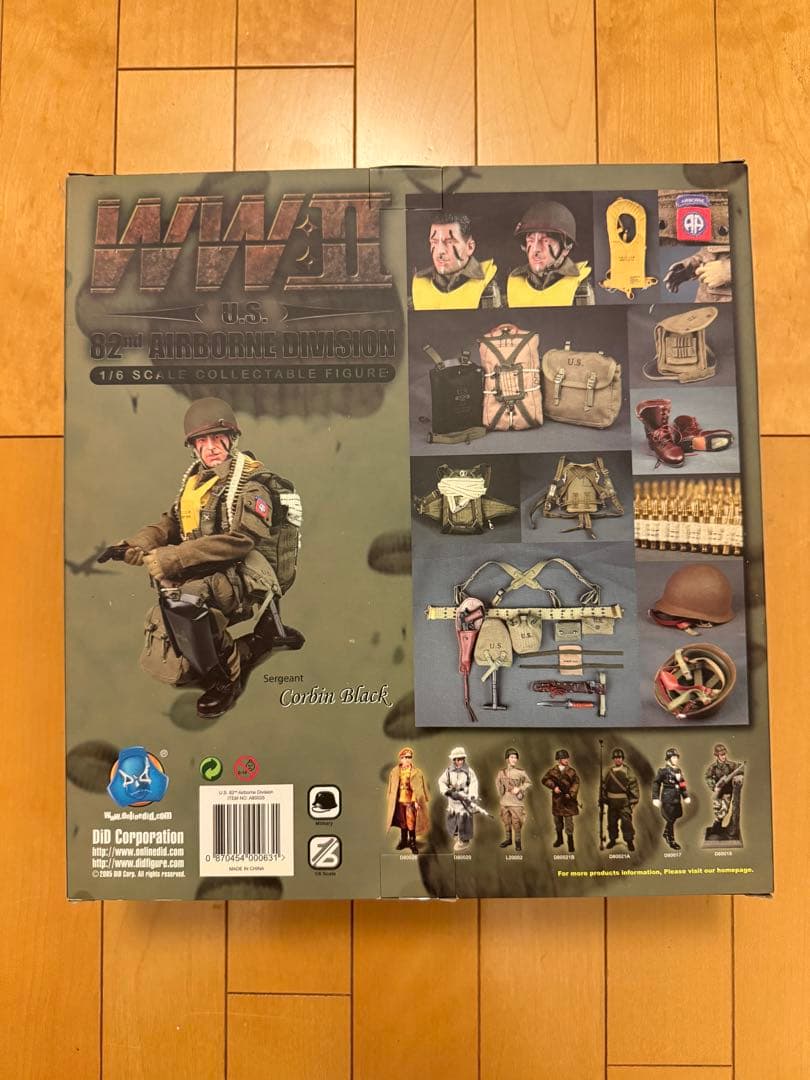 DiD 1/6WW2ミリタリーフィギュア　アメリカ軍82師団空挺兵