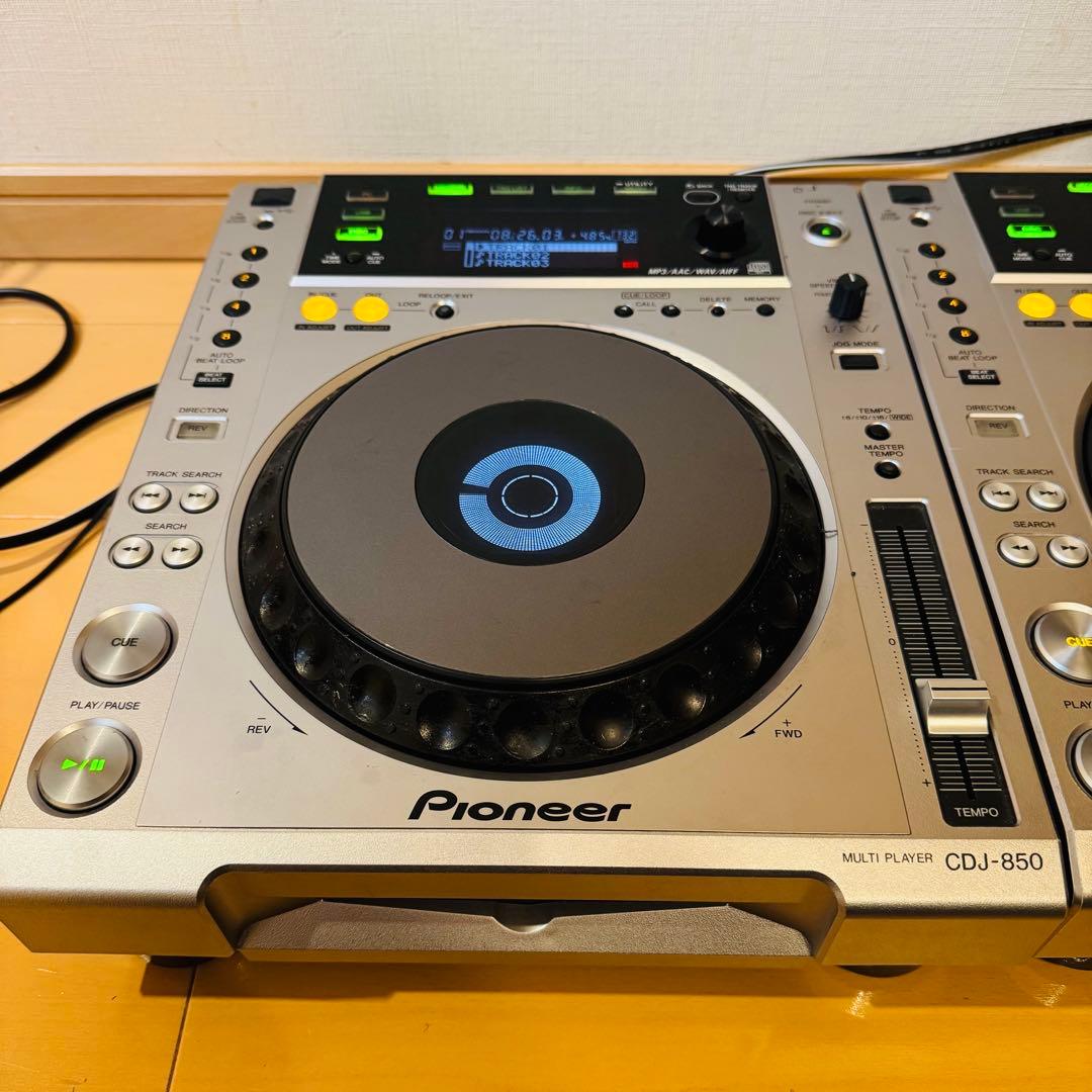 Pioneer CDJ-850 2台セット シルバー⭐︎カバー付き