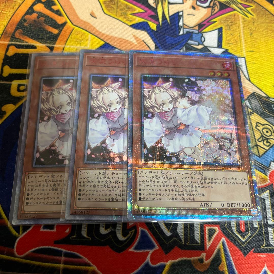 AO5遊戯王★灰流うらら 20thシークレット 3枚