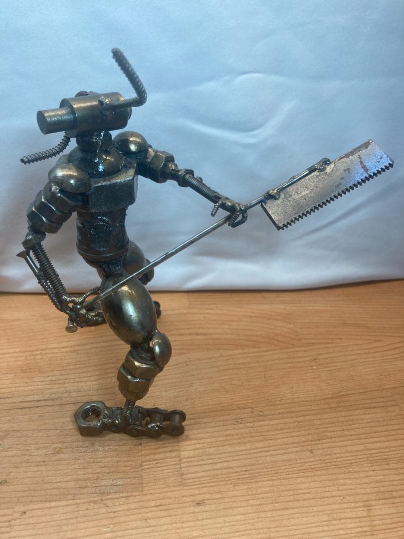 鉄のオブジェ 海外製 アート 人形 (2)