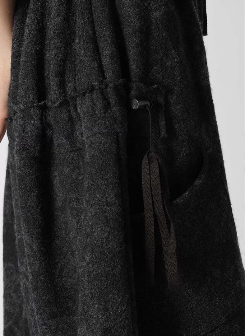 新品y‘s FLOWER PANTS ブラックパンツ