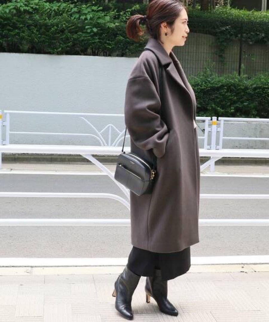 美品 イエナ IENA MANTECO オーバーチェスターコート グレー 34