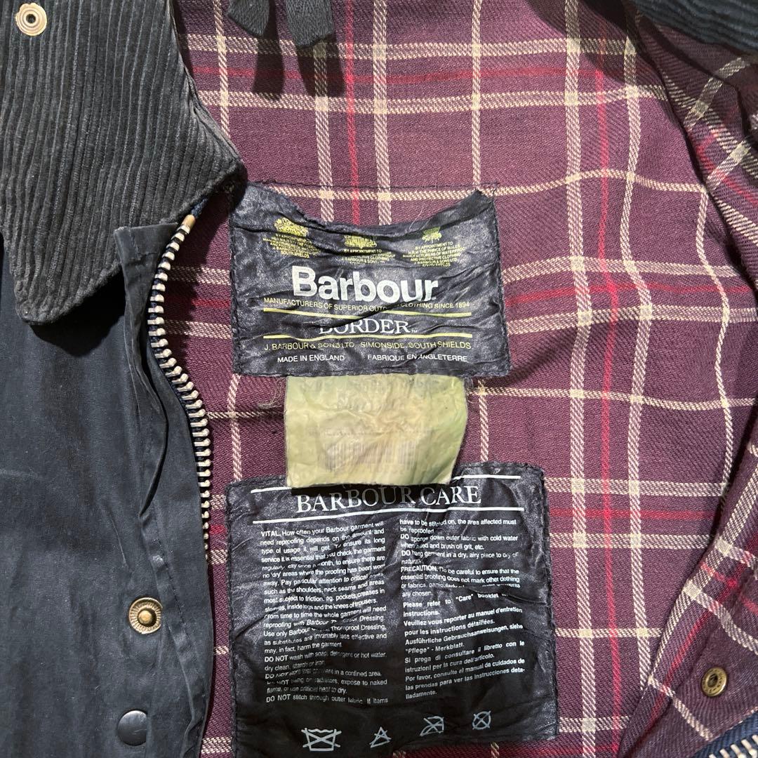 Barbour Border ネイビー 80〜90年代？ビンテージ
