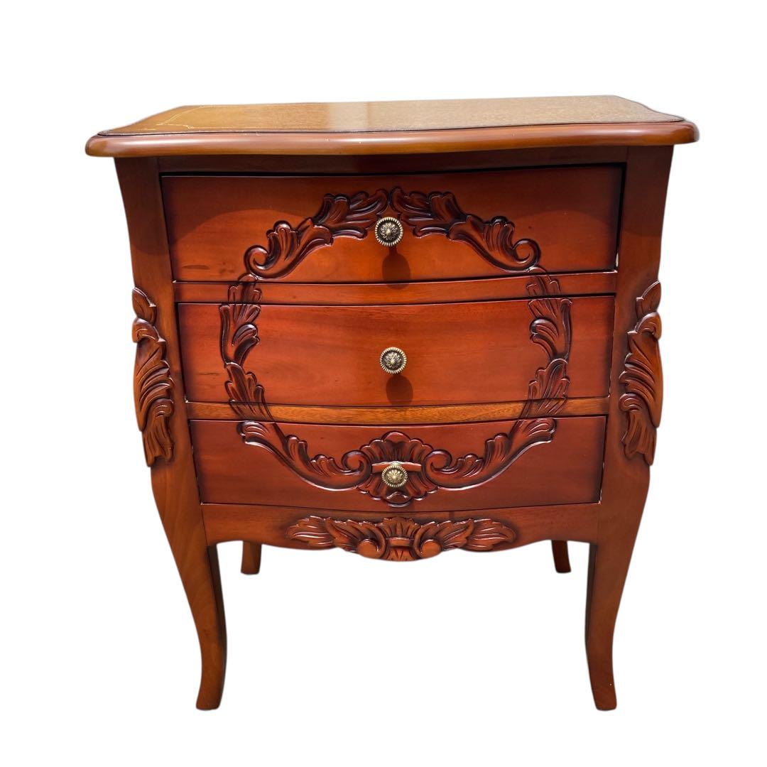 マホガニー　ロココ調　チェスト　猫脚