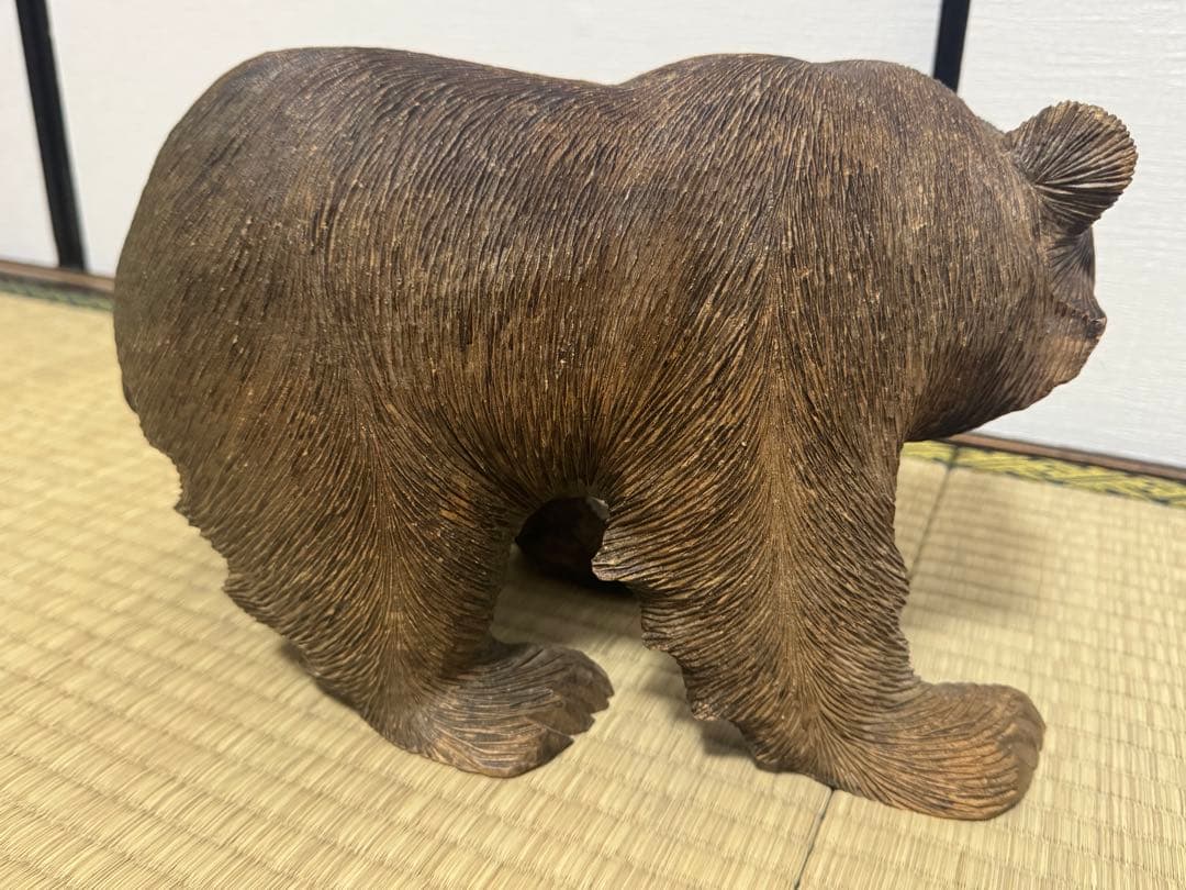 熊　木彫り　アイヌ　北海道