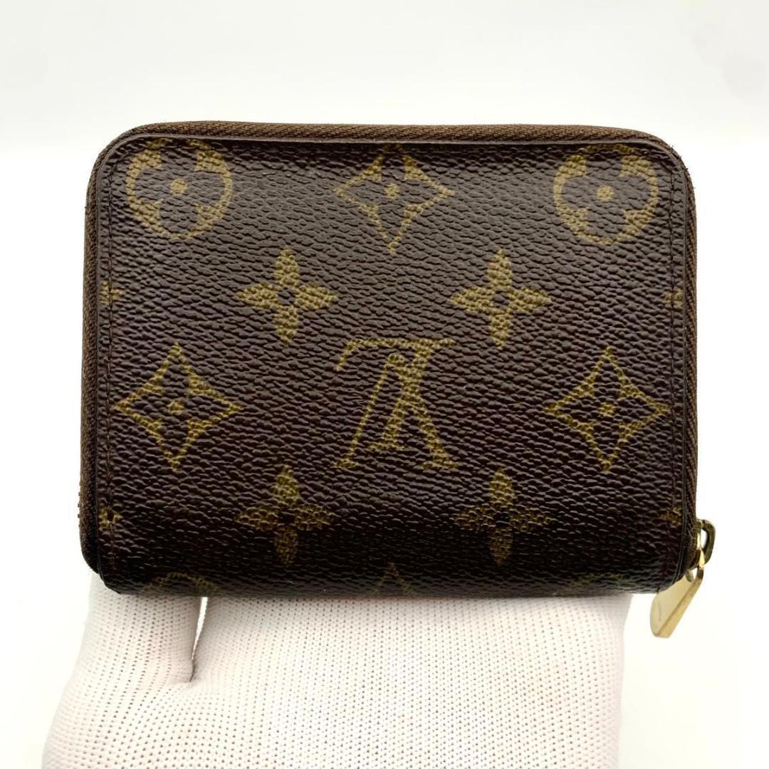 鑑定済み ルイヴィトン ジッピーパース 財布 ケース コンパクト 茶