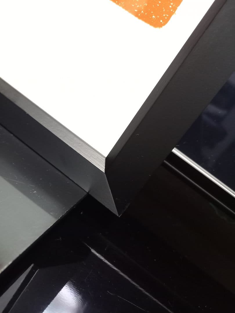 ジョン　レノン　マルチカラー　ポップアート　ポスター　ブラック　ウッド　フレーム