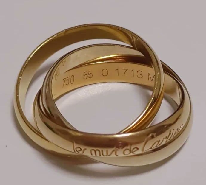 Cartier カルティエ　トリニティリング　55 15号