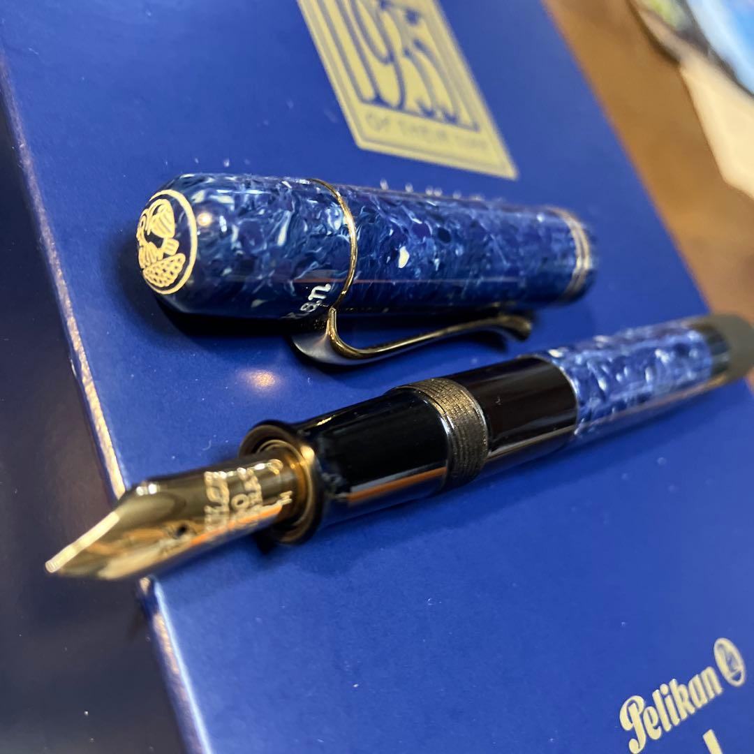 ペリカン Pelikan 1935 Limited Edition 青/M希少品