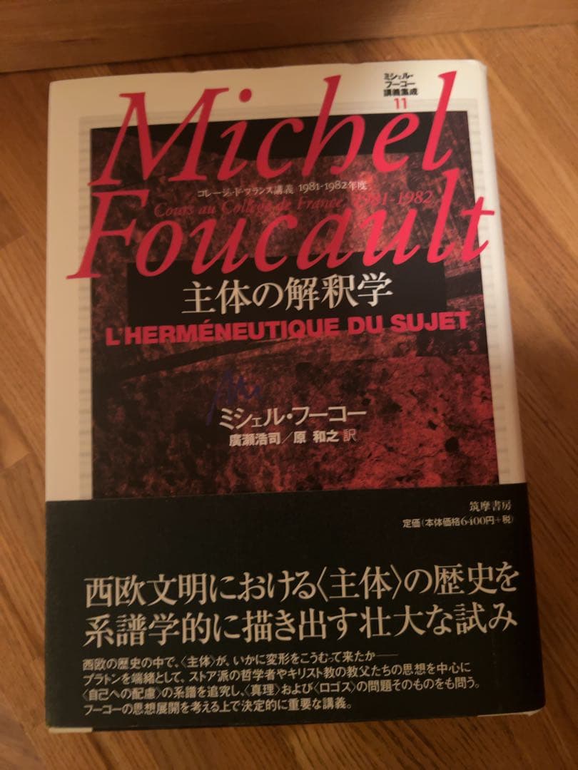 ミッシェルフーコー　主体の解釈学