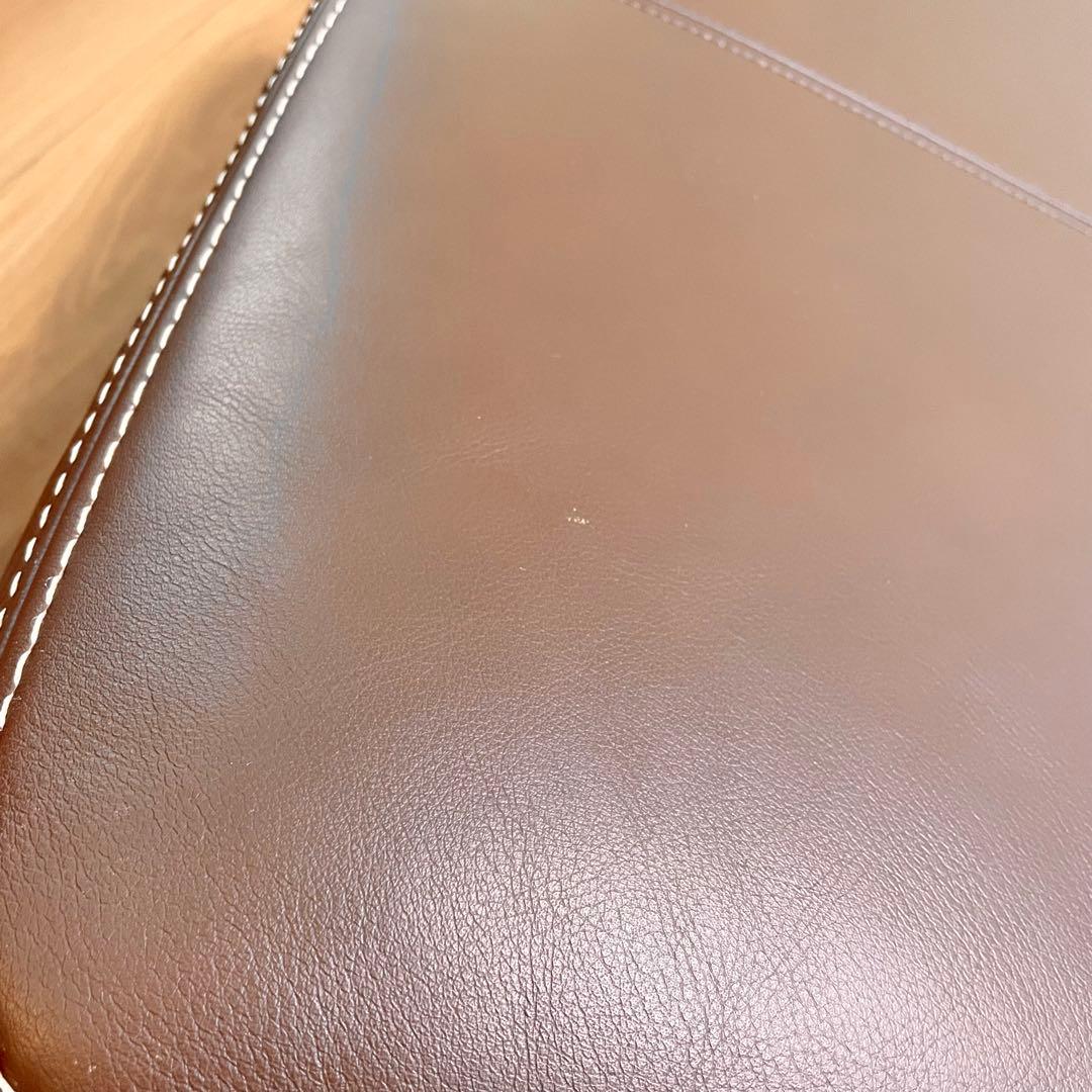 カリモク 本革 スツール オットマン ZT73 ショコラブラウン