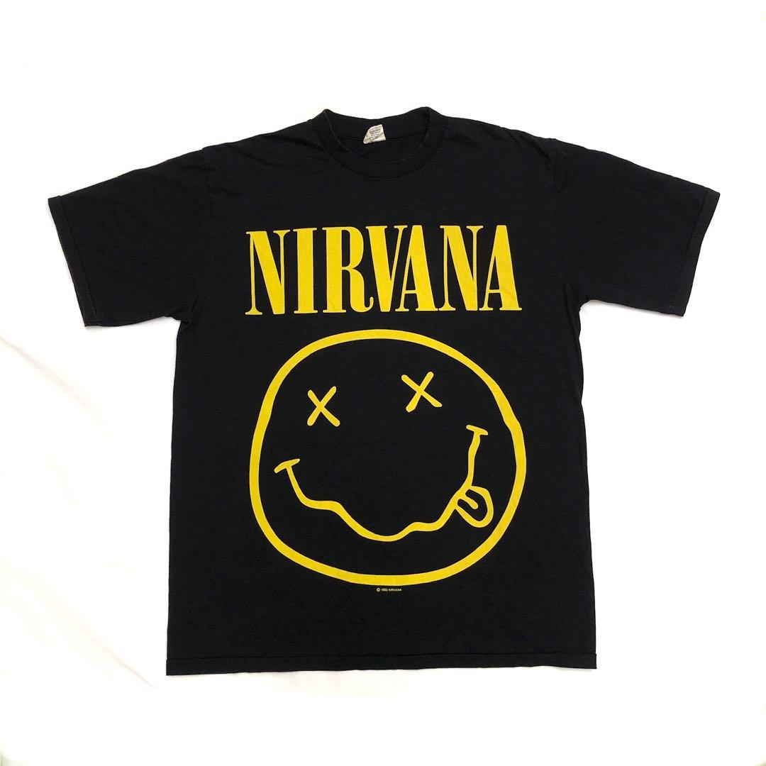 ANVIL NIRVANA SMILE スマイル Tシャツ ブラック XL