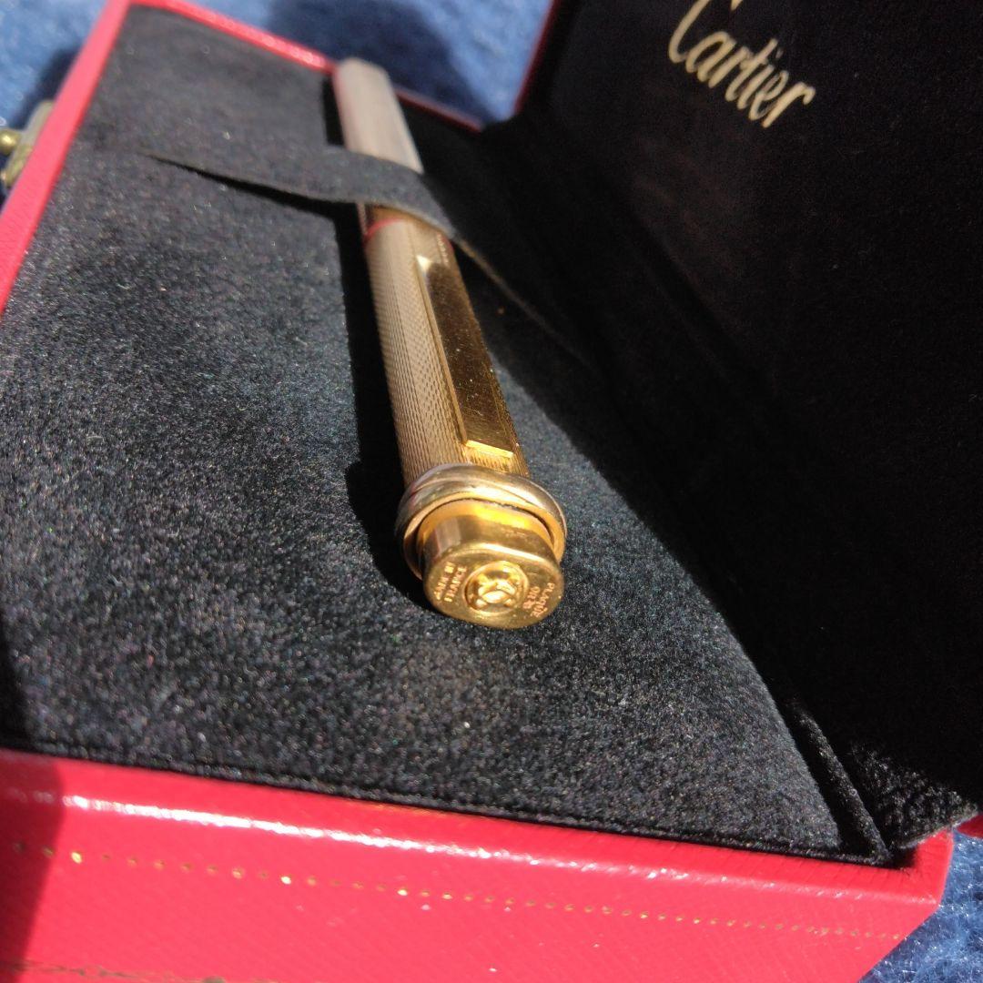 美品＊Cartierボールペンヴィテージゴールドスリーカラー取扱説明送料込み