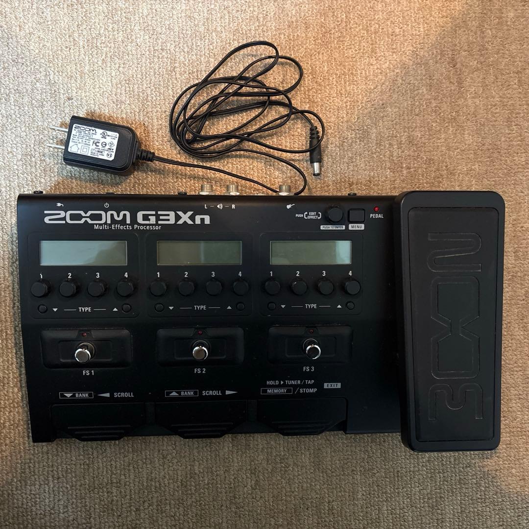 【通電確認済み・初期化済】ZOOM G3Xn マルチエフェクター（アダプター付）