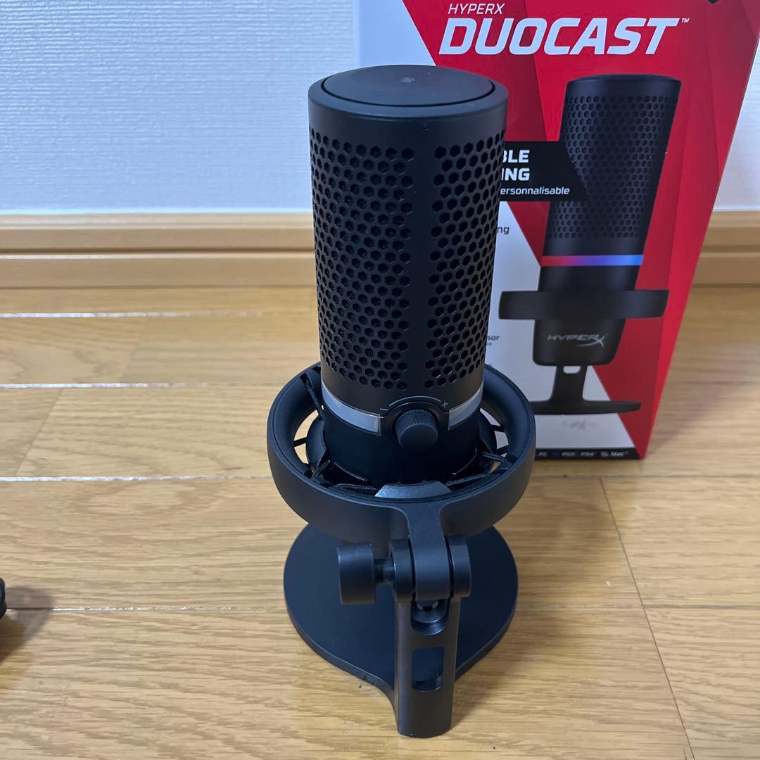 HYPERX DUOCAST USBスタンドアロンマイク RGBライトリング付き