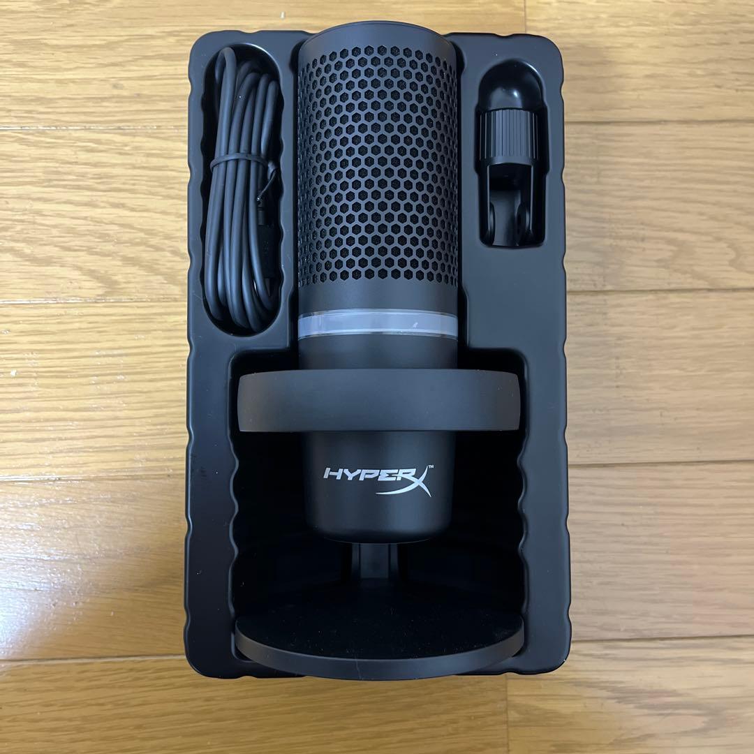 HYPERX DUOCAST USBスタンドアロンマイク RGBライトリング付き